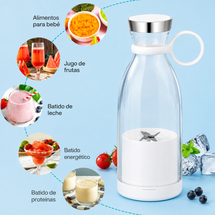 Licuadora Portátil BlendGo.